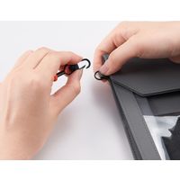 キングジム FLATTY ONE MILE(フラッティ ワンマイル) ミニサイズ 黒 5556クロ 1個