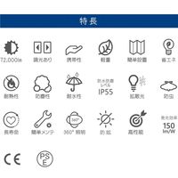 和コーポレーション 輝夜 500W LED反射バルーンライト 大型三脚仕様 BLー500ーBSS 1個（直送品）