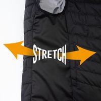 ボルトヒートVネックベスト（服のみ） ブラック LL G-8069 GLADIATOR コーコス信岡