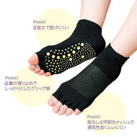 コモライフ 滑りにくい快適ソックス 391085 1セット(2色組)（直送品）