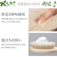 コモライフ 天然馬毛のロングボディブラシ 391554 1本（直送品）