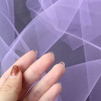 コスモテキスタイル 生地 チュール 15D 無地 約183cm幅×3mカット col.1 ホワイト 1820 AD1820-1-3M（直送品）