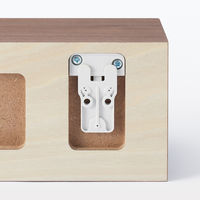 無印良品 壁に付けられる家具棚 ウォールナット材突板 30cm 良品計画