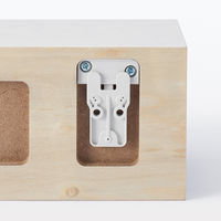 無印良品 壁に付けられる家具棚 オーク材突板 ライトグレー 30cm 良品計画