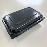 弁当容器　BF-611 黒　400枚(50枚×8) 0740611000520　シーピー化成（直送品）