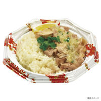 デンカポリマー 軽食容器 八角皿190本体 蓮白 600枚(50枚×12) 49453 1ケース(600枚入(50枚×12袋))（直送品）