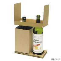 ヤマニパッケージ 発送資材 ヤマニ 和洋酒兼用2本 お値打ち宅配箱 50枚(1枚×50) K-1286 1ケース(50枚入)（直送品）