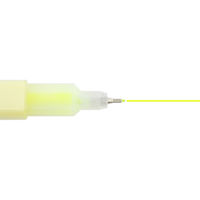 サンスター文具 四角マーカー dot e pen ドット・エ・ペン 蛍光イエロー S4541537 1セット(1本×10)