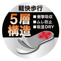 【インソール】コーコス信岡 ニオイクリア インソール軽快歩行 ブラック フリーサイズ G-144 1組