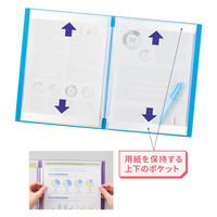 リヒトラブ CUBE FIZZ 書き込めるクリヤーブック A4 ピンク N6005-12 1セット(1冊×2)