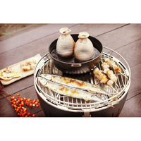 カンダ ロータスグリル お試し炭付 ダークグレー CG-AN-34PNC2 4260023010820 1個（直送品）