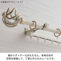 TOSO 装飾カーテンレール〈クラスト・Aキャップ・アンティークG〉S1.2mセット 4975559784571 1セット（直送品）