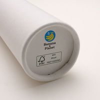 山櫻 賞状セット(賞状用紙・紙筒)　バナナペーパー　CoC A3 横長 802027 1セット（10本・10枚）（直送品）