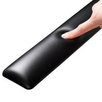 サンワサプライ キーボード用リストレスト(レザー調素材、ブラック、マウス・マウスパッド用) TOK-GELPNLBKN 1個（直送品）