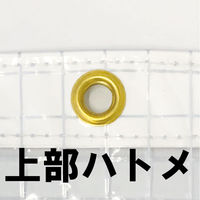 ハイロジック ビニールカーテン 透明糸入り 幅10000×高さ4000mm 厚み0.55mm 防炎タイプ 1枚（直送品）