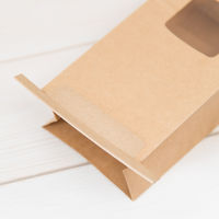 ヘッズ 無地窓付角底袋/ワイヤー付-9 M-9WP 1パック(50枚)