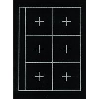 あかしや 書道用 下敷 規格判 4マス・6マス両面罫線入り 黒 AE-07 1枚