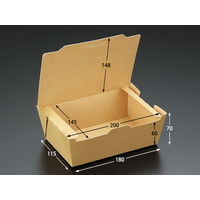 パックスタイル KMランチボックス 未晒 M 609133 1袋(25枚)