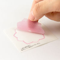 デザインフィル カラー色紙 シール付 半透明 花柄 33212006 1枚