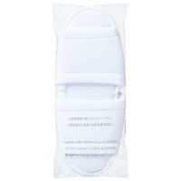 【アスクル限定】スマイル 使いきりニット地スリッパ 10足入 ホワイト 749097 1セット（10足入）  オリジナル（わけあり品）