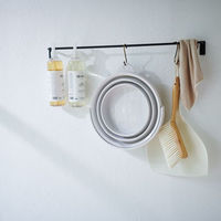 伊勢藤 ソフトバケツ８型　グレー I-614 1セット（2個）