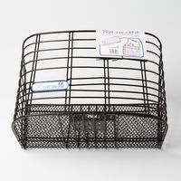 松洋製作所 BKーW1 フロントワイドバスケット 黒 BK-W1BL 1個（直送品）