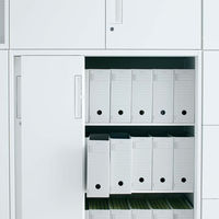 【組立設置込】コクヨ エディア 3枚引き違い戸 下置 幅800×奥行400×高さ1110mm BWU-HD358SSAWET1-K 1台（直送品）