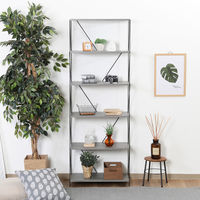 不二貿易 EZBO ワイヤーラック ６段 幅620×奥行310×高さ1700mm グレー 77557 1台（直送品）