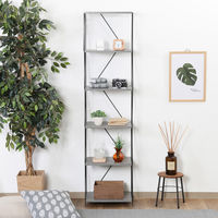 不二貿易 EZBO ワイヤーラック ６段 幅420×奥行310×高さ1700mm グレー 77556 1台（直送品）