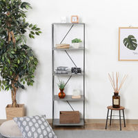 不二貿易 EZBO ワイヤーラック ５段 幅420×奥行310×高さ1365mm グレー 77554 1台（直送品）