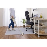 サンコー ゲーミング チェアマット 床保護 ロング ずれない デスク ライトグレー 日本製 KX-80 160×90cm 1枚