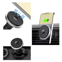 カーチャージャ- ワイヤレス充電器 15W 車載充電器 Magnetic Car チャージャー Type N5 VV-N5-Mag