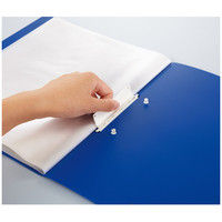 コクヨ（KOKUYO） クリヤーブック<FITUS>固定式 20枚ポケット 2穴とじ具付き 青 ラ-FT20B 1セット（6冊） 64289724（直送品）