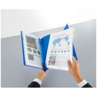 コクヨ クリヤーホルダーファイル<KaTaSu> A4 B色 フ-KC5720B 1セット(5枚:1枚×5冊)