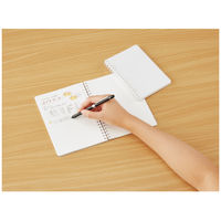 コクヨ ソフトリングノート(方眼ドット罫) B6 80枚 透明 ス-SV548WT-T 1セット(5冊)