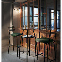 【軒先渡し】丸二金属 Proceed（プロシード） フォレスト ハイチェア アイボリー シルバー脚 1脚（直送品）