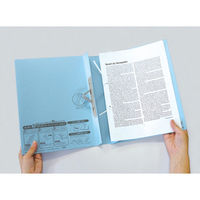 セキセイ のび～るファイル A4S ブルー 10冊 AE-50F-10（直送品）