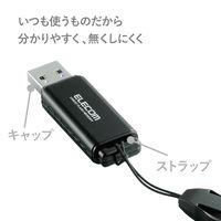 エレコム USBメモリ/HSU/64GB/USB3.0/ブラック MF-HSU3A64GBK 1個（直送品）