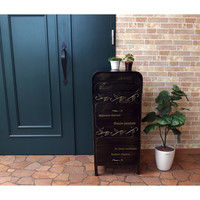 【軒先渡し】ヤマソロ ORIANA オリアナ ラージスタンドポスト 宅配ボックス ブラック 幅400mm 1台（直送品）