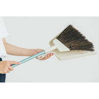 山崎産業 2989.jp+ マンションブルーム(アレン) チリトリ付ほうき ほうきちりとりセット 箒ちりとり 玄関ほうき 2セット