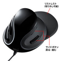 サンワサプライ 有線ブルーLEDエルゴマウス MA-ERG12 1個（直送品）