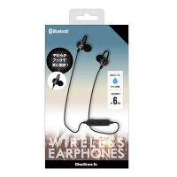 OWLTECH　Bluetoothイヤホン　カナル式/マグネット付/生活防水仕様　ブラック　OWL-BTEP06-BK 1個