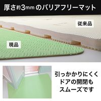 サンコー お風呂洗い場マット 薄い 滑り つまずき予防 両面ずれにくい 防水 1個 60×90cm グリーン AF-10