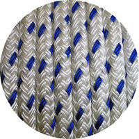 まつうら工業 パイレンWコード(青/白) 12mmΦX100m ドラム巻 PPWC12-100BL/WH-R 1巻