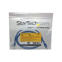Startech.com LANケーブル 1m Cat5e ブルー ツメ折れ防止機構 45PAT1MBL 1個