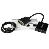 DVI-D - VGAアクティブ変換アダプタ　オス/メス　DVI2VGAE　1個　StarTech.com