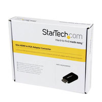 Startech.com コンパクトHDMI-VGA変換アダプタ/コンバータ HD2VGAMICRO 1個