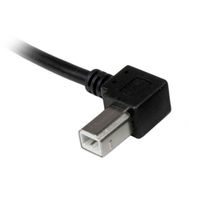 Startech.com USB 2.0 ケーブル A - B （L型左向き） 1m USBAB1ML 1個