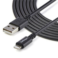 Startech.com Lightning - USB ケーブル 3m ブラック USBLT3MB 1個