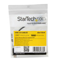 Startech.com 12cm micro USB OTG変換アダプタ UUSBOTG 1個